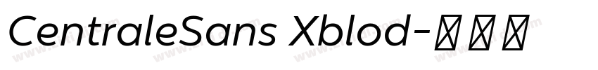 CentraleSans Xblod字体转换